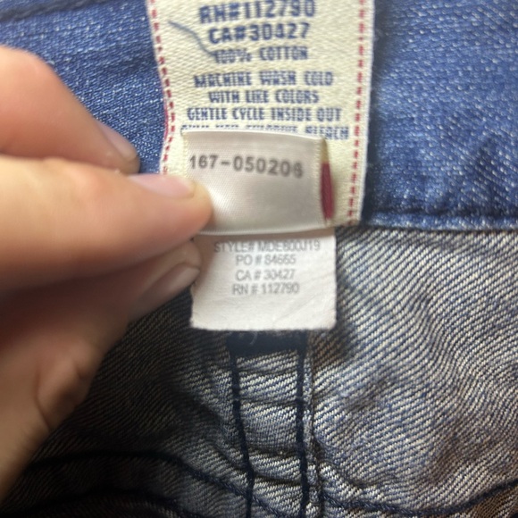 Vintage True Religion multi stitch logo straight blue jeans - Picture 12 of 14